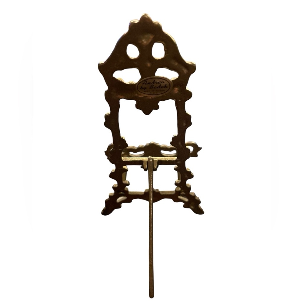 ✨Vintage Andrea by Sadek brass ornate display easel / plate stand. - Picture 5 of 7